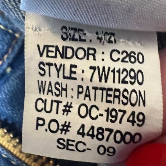 LUCKY BRAND Denim Charlie Baby Boot Patterson Wash Bootcut Jeans Size 4 / 27 - Picture 9 of 12